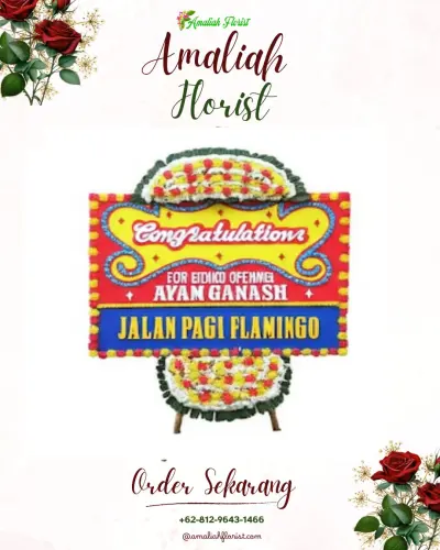 Bunga Papan Congratulation di Gunung Tandala